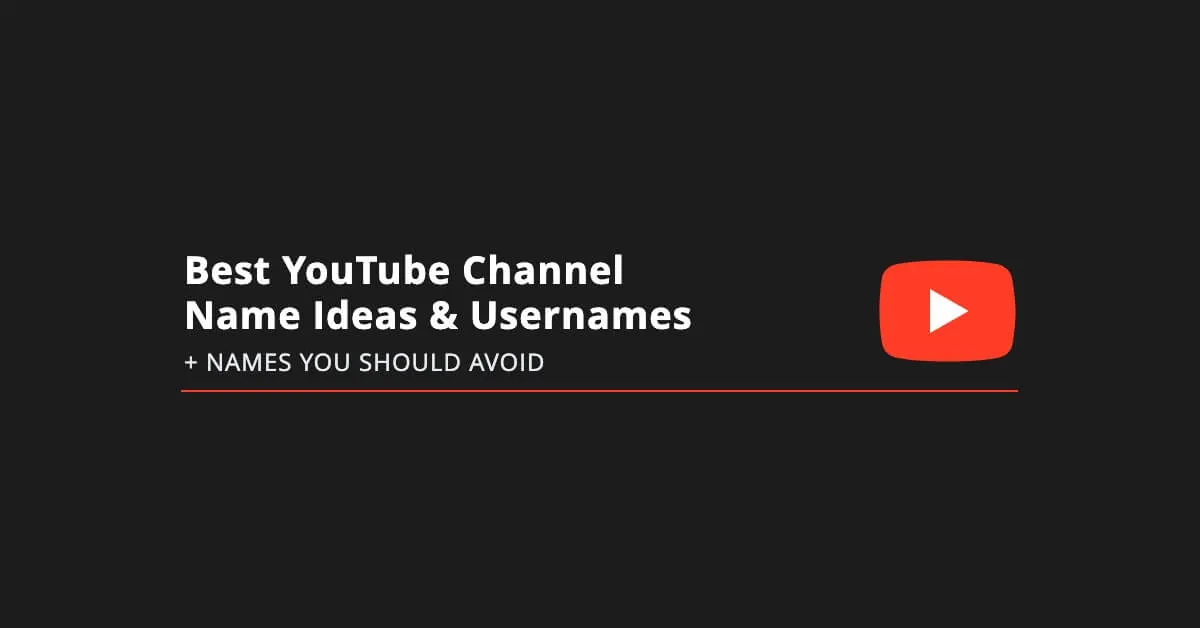Featured image for Best YouTube Channel Name Ideas & Usernames to Avoid