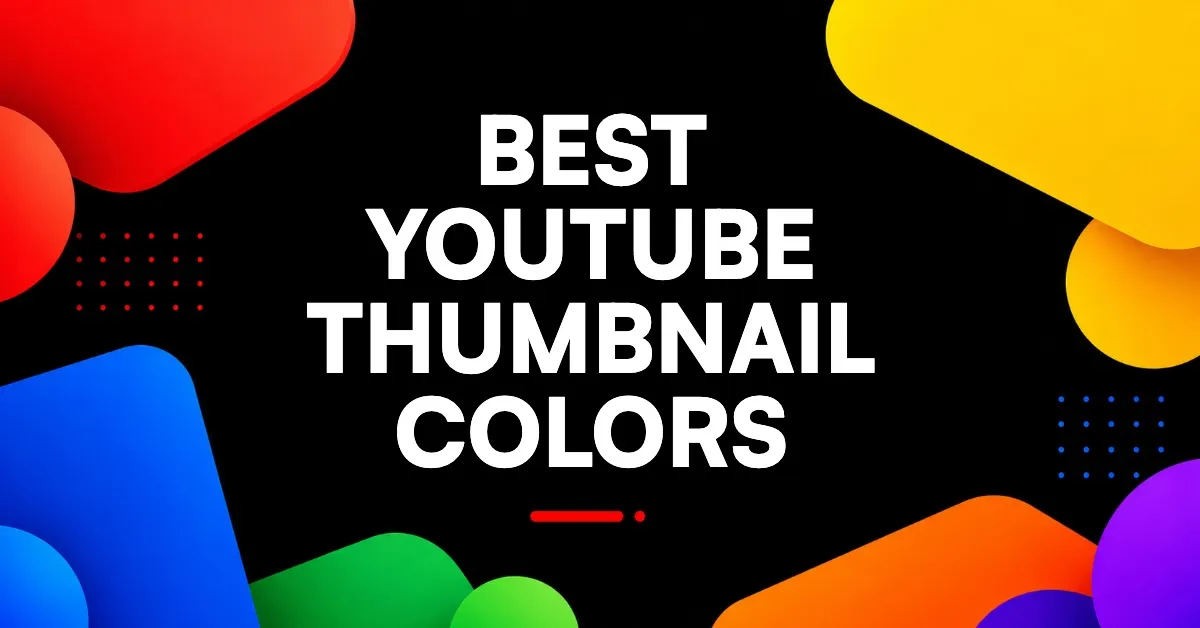 A grid of colorful YouTube thumbnails showing different color palettes